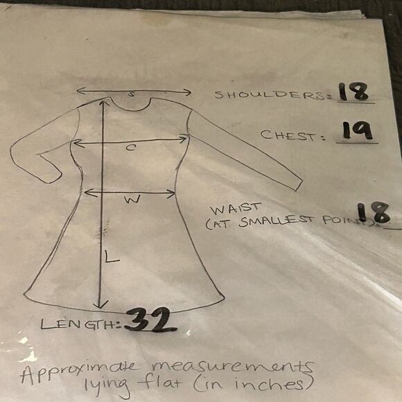 Pinko Black cotton Knit dress lace up bell sleeves size M/L - Picture 7 of 7